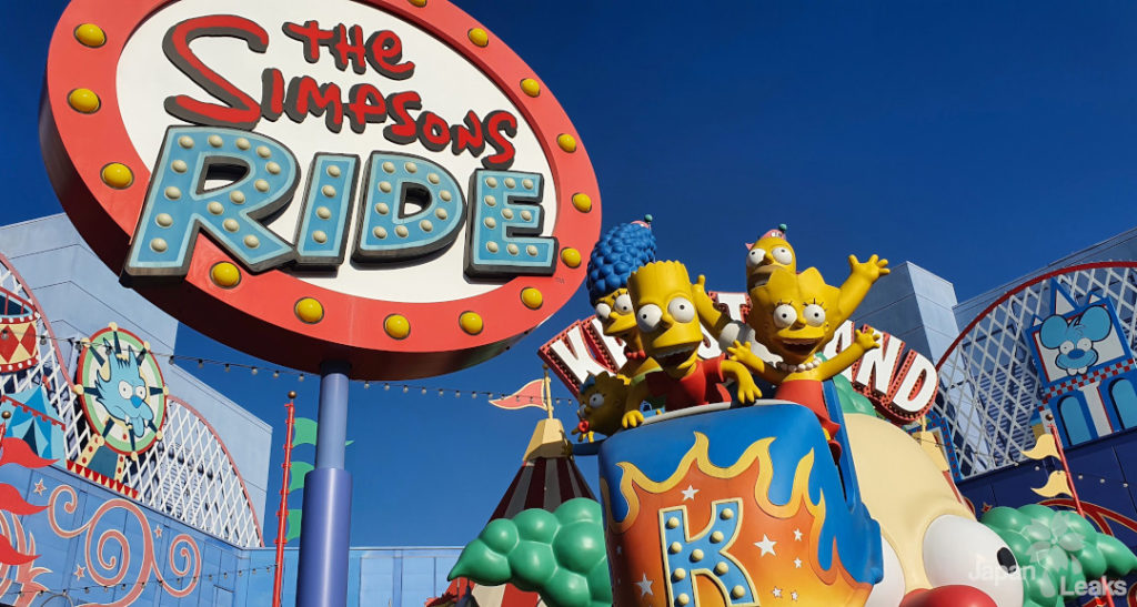 Foto der Simpsons Attraktion in den Universal Studios Hollywood.
